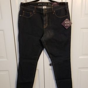 AVA & VIV Jeans Skinny Entubado 16W
